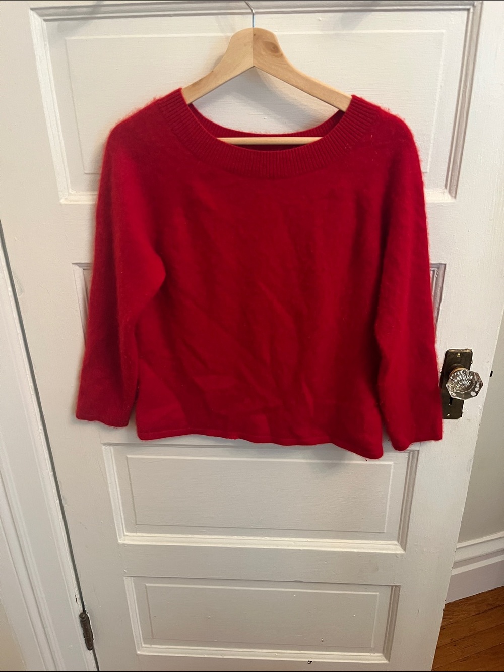Charter Club Bright Red Cashmere Crewneck Sweater